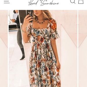 Boutique Maxi Dress L. NWOT